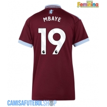 Camisa de time de futebol Aston Villa Ibrahim Mbaye #19 Replicas 1º Equipamento Feminina 2026-27 Manga Curta